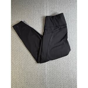 Athleta Ranier Leggings Sz L 7/8 Ankle Length Black Legging Pocket